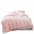 Pink 100% Viscose Rayon Race Bedding Set